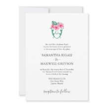 Convites Formais para Casamento Tropicais