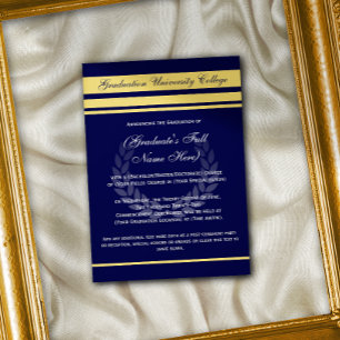 Convites Formal College Graduation Announcements ~ Blue