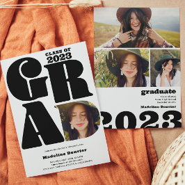 Convites Formando 4,  4, graduação em 2023, ousado moderno 