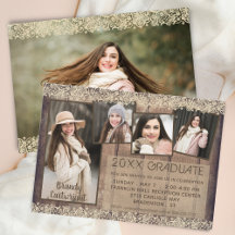 Formando 5 Fotografias da Rústica Country Wood Lac