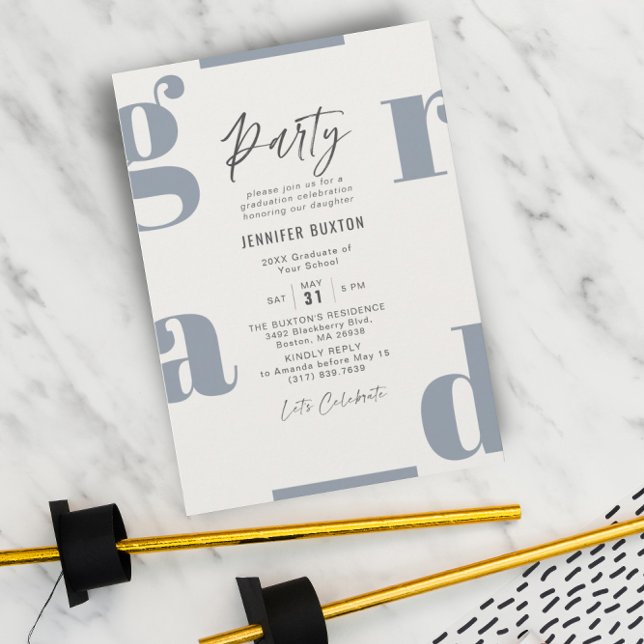 Convites Formando a Festa de formatura Roxo e bege moderna  (Criador carregado)