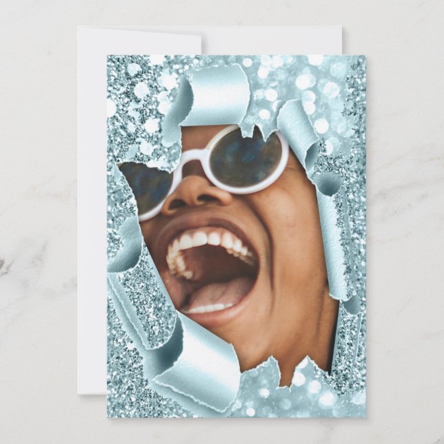 Convites Formando azul 3D Chá de panela 16º Doce (Frente)