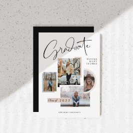 Convites Formando de Colagem de Fotografias com Graduação M