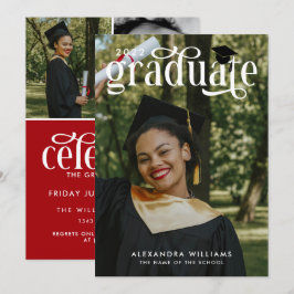 Convites Formando de Fotografias da Sobreposição Branca do 