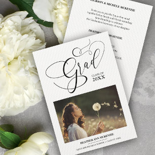 Convites Formando de Fotografias Modernas de Chic Black - S