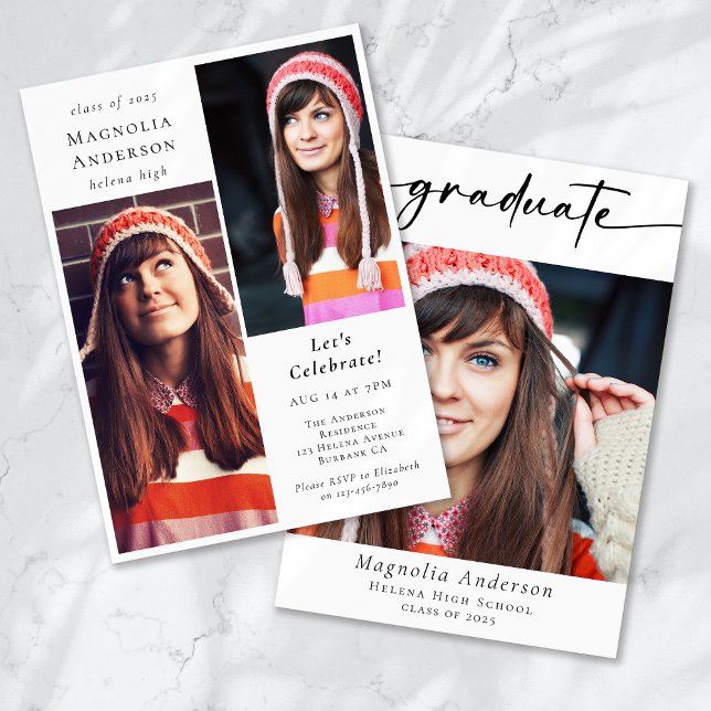 Convites Formando de Graduação de Várias Fotografias (Criador carregado)