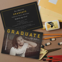 Formando de linha simples Festa de formatura de fo