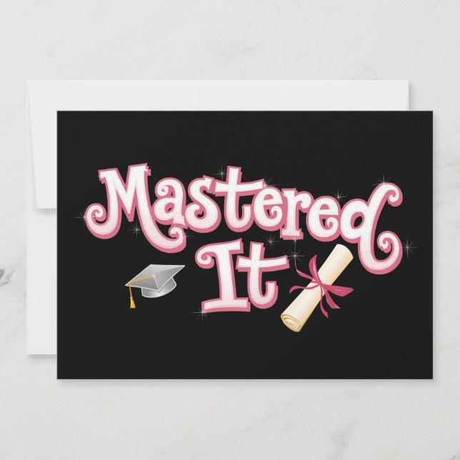 Convites Formando de mestrado em graduação em ti (Frente)