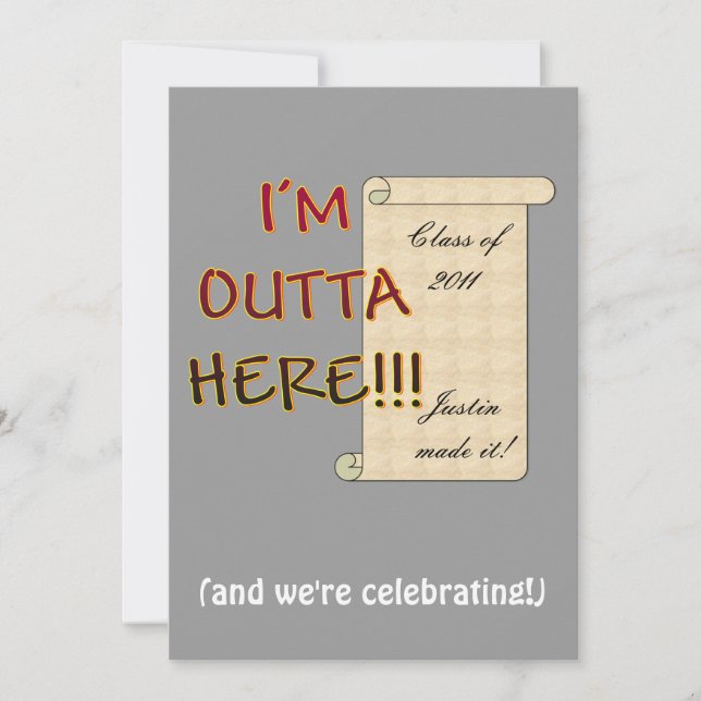 Convites Formando de Saída (Frente)