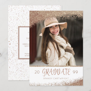 Convites Formando de Script de Pincel de Cobre e Largura Do