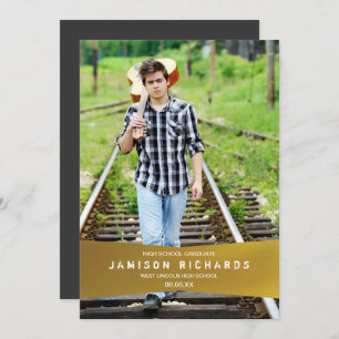 Convites Formando do Partido de Banner Moderno Convidar / F