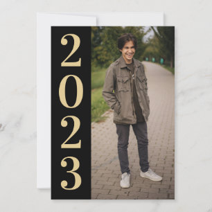 Convites Formando Dourado Preto Grande Número 2022 Casa Ab