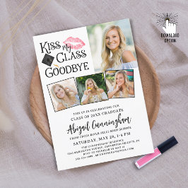 Convites Formando engraçado BEIJA MINHA AULA, GOODBYE 4 Fot