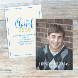 Convites Formando Fotográfico Classe Simples Moderna De Azu