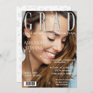 Convites Formando Magazine Cobrir Photo Festa de formatura