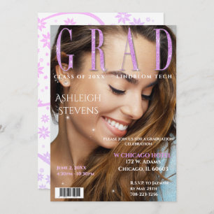 Convites Formando Magazine Cobrir Photo Festa de formatura