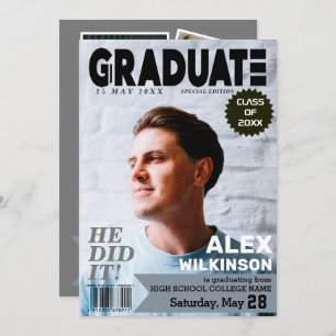 Convites FORMANDO Magazine Estilo do Cobrir Trendy 5 Foto