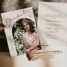 Convites Formando minimalista moderna Festa de formatura FO