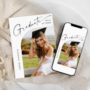 Convites Formando minimalista moderna Festa de formatura FO