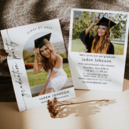 Convites Formando Minimalista Moderno 2 Festa de formatura 