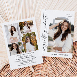 Convites Formando Minimalista Moderno 5 Festa de formatura 