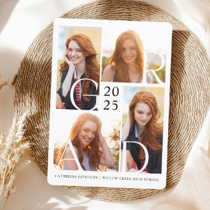 Convites Formando Moderno 4 Fotos Graduação Simples