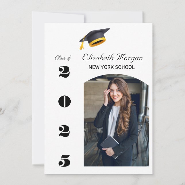 Convites Formando Multifoto Moderno do Partido Graduação 20 (Frente)