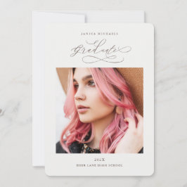 Convites Formando Natural de Taupe Duas Festas de formatura