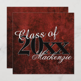 Convites Formando Ruby | Red Garnet Crimson Scarlet Party T