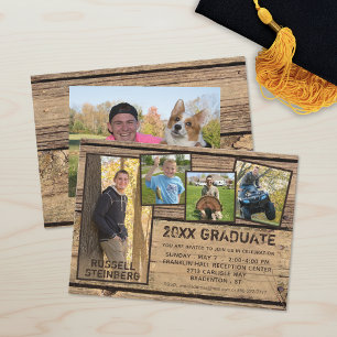 Convites Formando Rustic Country Wood 20XX 5-Foto