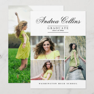 Convites Formando simples e elegante, lançamento de graduaç