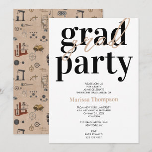 Convites Formandos da Universidade do Engenheiro Mecânico