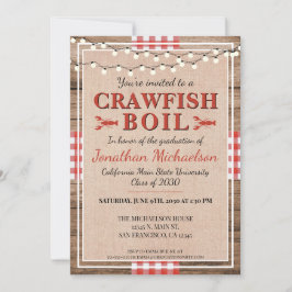 Convites Formandos da Universidade Russa do Crawfish Boil