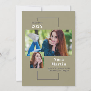 Convites Formandos Multi Photo Sage