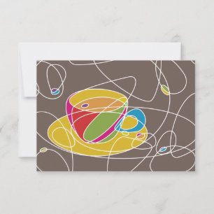 Convites formas de CAFE retro