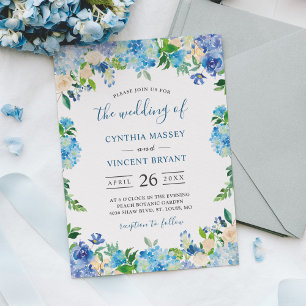 Convites Formas de Casamento Floral de Pastel Pastel Hydran