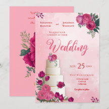 Formas de Casamento Moderno Rosa Rosa Rosa Magenta