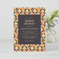 Formas Geométricas Modernas Chá de panela Amarelo 