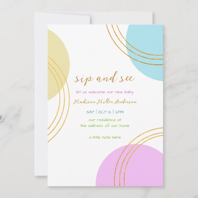 Convites Formas Simples Sip E Veja (Frente)