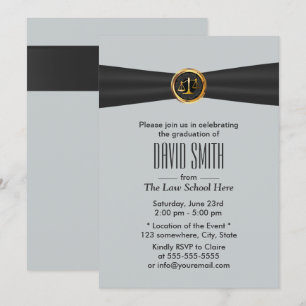 Convites Formatação da Escola de Direito de Prata Moderna