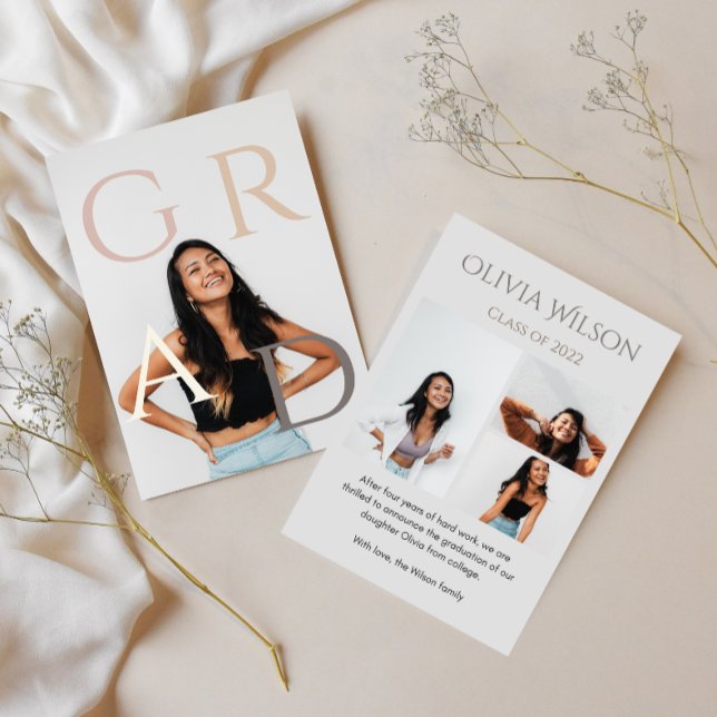 Convites Formatação de Fotos Casual Moderna Trendy (Criador carregado)