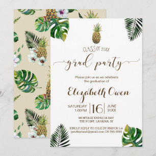 Convites Formatação de Pineapple Luau