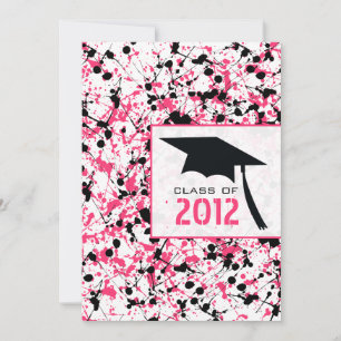 Convites Formatação de Tinta Rosa e Preta 2012