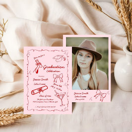 Convites Formatação desenhada pela mão do estilo de porta