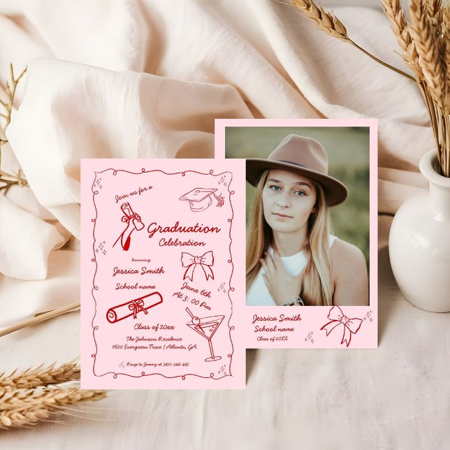 Convites Formatação desenhada pela mão do estilo de porta (Criador carregado)