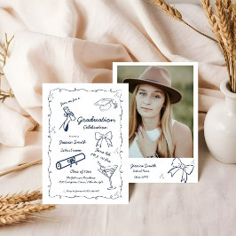 Convites Formatação desenhada pela mão do estilo de porta