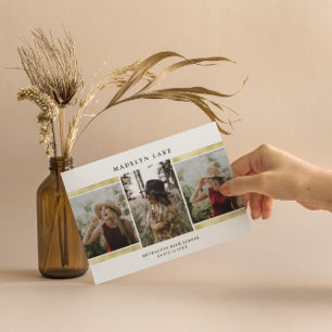 Convites Formatação Moderna Gold Foto 2023