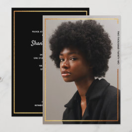 Convites Formatação Simples e Dourada de Limites