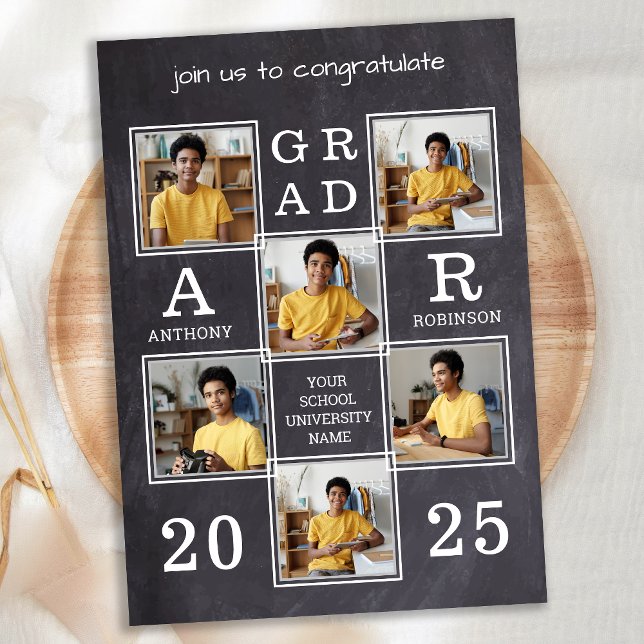 Convites Formatação Única Personalizada de Foto Rustic Slat (Criador carregado)