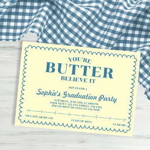 Convites Formatura Amarelo Vintage 2026 Butter Believe It